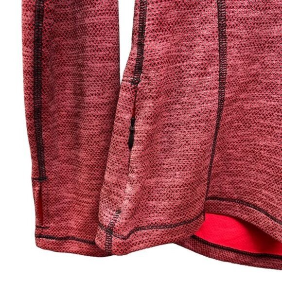 Champion Orange and Gray Marled Athletic Quarter Zip Pullover - Picture 3 of 8